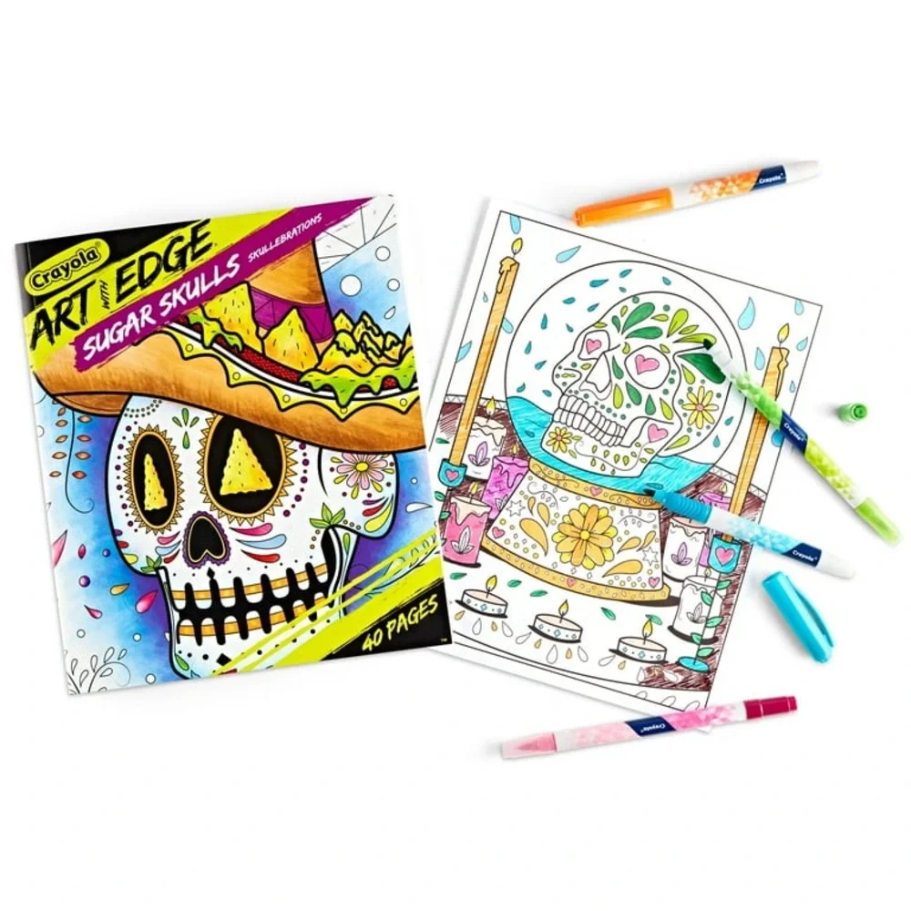 Crayola Sugar Skulls Art Coloring Book